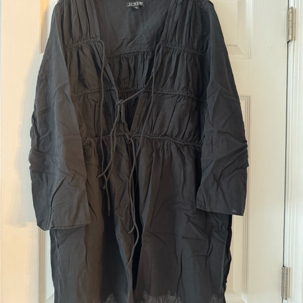 J. Crew Black Lightweight Women's Swim Coverup